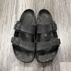 Birkenstock Men's Black Double-Strap Sandals